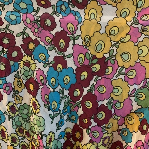 Nolita psychedelic silk blend true Wrap floral Blouse with Ruffle Trim - Picture 3 of 6